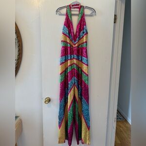 NastyGal brand Disco Sequin Romper